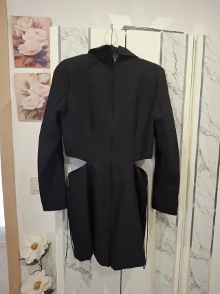 Mono corto blazer con brillos