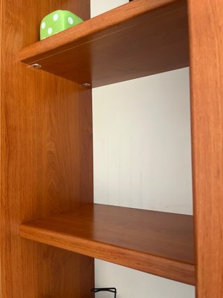 Mueble modular madera y cristal