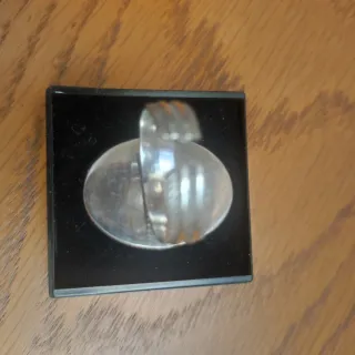 Anillo de jade y plata