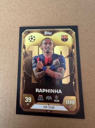 Carta Topps Raphinha 100 Club