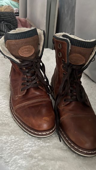 Botas de cuero marrones talla 40