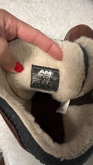 Botas de cuero marrones talla 40