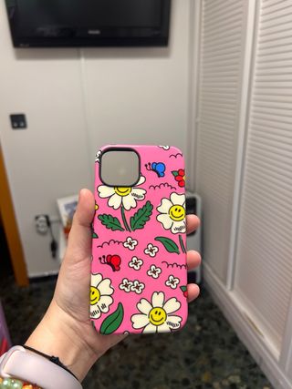 Custodia per iPhone 13/14 Fiori e Farfalle