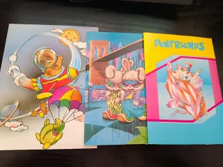 Lote 3 hojas con sobre