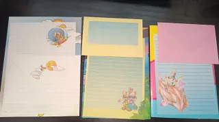 Lote 3 hojas con sobre