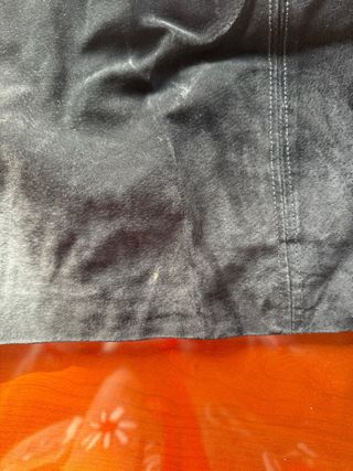 Falda Zara Ante Negra Talla L