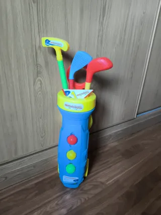 Juego de golf infantil con carrito y palos