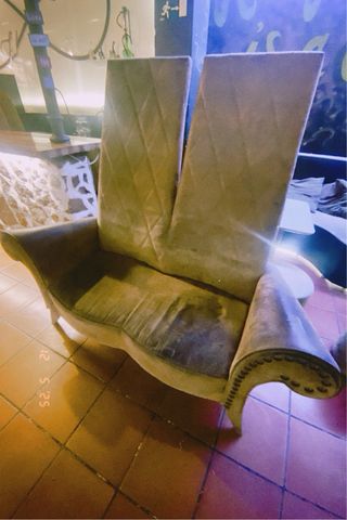 Divano Vintage Schienale Alto in Velluto 9 unità