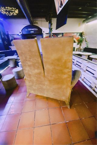 Divano Vintage Schienale Alto in Velluto 9 unità