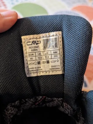 Botas de senderismo CMP Gore-Tex Negras/Rojas