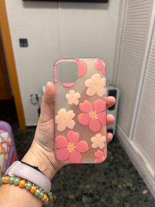 Custodia iPhone 13/14 Fiori Rosa