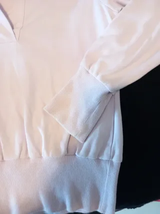 Felpa con cappuccio Nike rosa taglia M,spalle 42