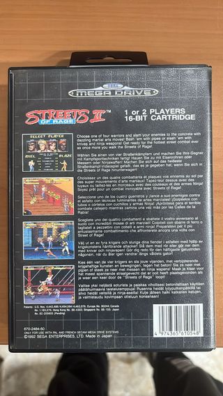 Streets of Rage 2 Mega Drive Sega