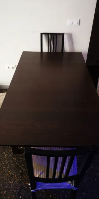 Mesa comedor extensible madera