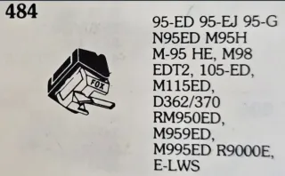 Aguja Tocadiscos Pickering FOX 436/483/484 DST-W