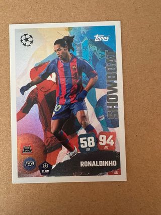 Carta Topps Ronaldinho Showboat 417