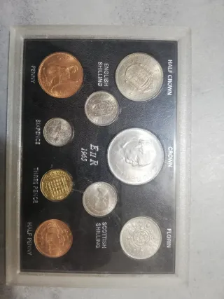 Monete divisionale Inghilterra 1965