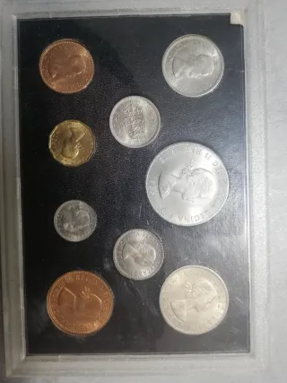 Monete divisionale Inghilterra 1965