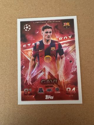 Carta Topps Gavi Star Boy Limited Edition