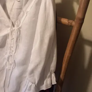 Blusa Lino Punto Roma