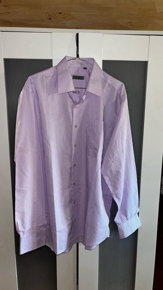 Camicia uomo lilla 100 cotone taglia L