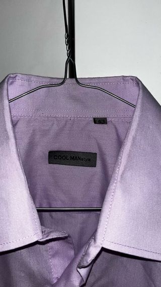 Camicia uomo lilla 100 cotone taglia L