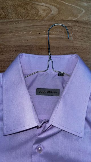 Camicia uomo lilla 100 cotone taglia L