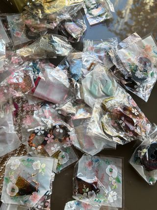 Pendientes Resina Epoxi Naranja y Morado