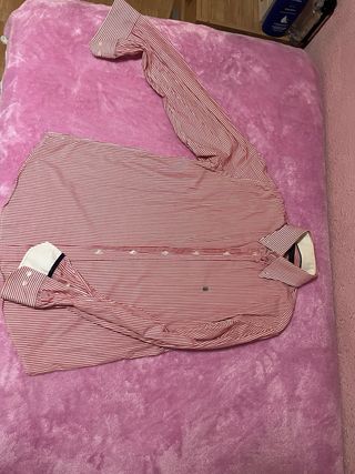 Camisa Carolina Herrera Rayas Rojas y Blancas