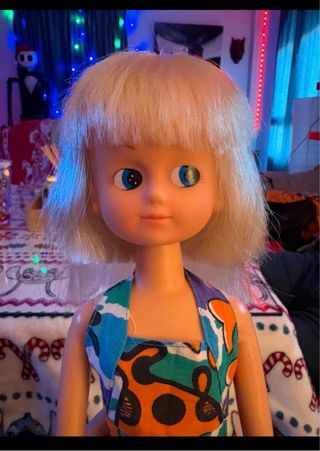 Muñeca Chabel XL con vestido estampado