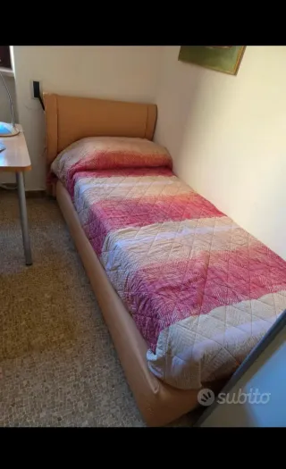 Letto singolo con materasso memory