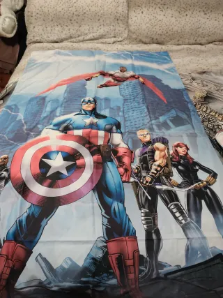 Juego 2 Cortinas, Colcha Nórdica y Funda Almohada