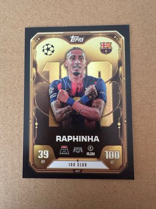 Carta Topps Raphinha 100 Club