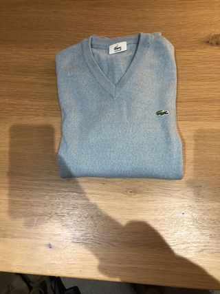 Jersey Lacoste Lana Talla L Azul