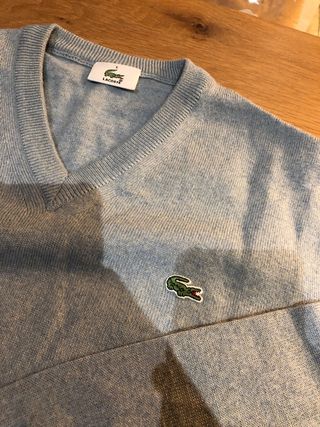 Jersey Lacoste Lana Talla L Azul