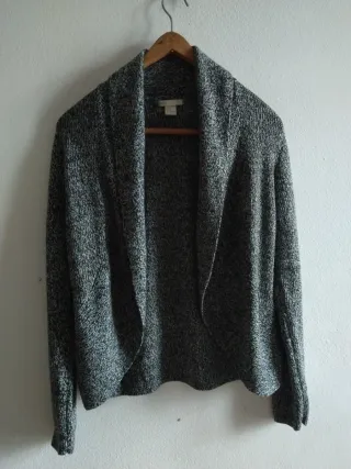 Cardigan invernale donna grigio