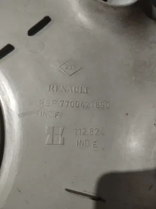 Tapacubos Renault Equinoxe 2 15 pulgadas. Juego 4.