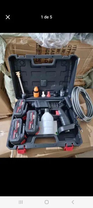 Pistola de agua  Inalámbrica 48V con Accesorios