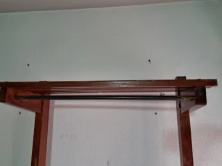 Perchero rústico de madera