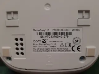 Teléfono Inalámbrico Doro Blanco