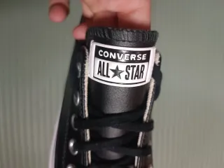 Converse plataforma negras mujer