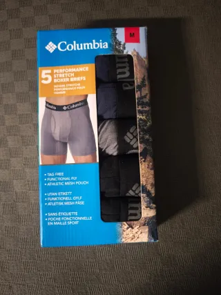 Pack 5 Calzoncillos Columbia Talla M