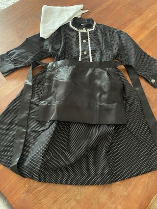 Traje tradicional  de casera niña, talla 0-2 años.