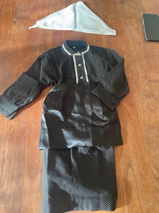 Traje tradicional  de casera niña, talla 0-2 años.