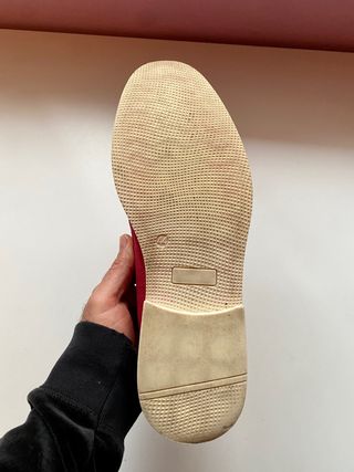 Zapatos rojos con borlas talla 44