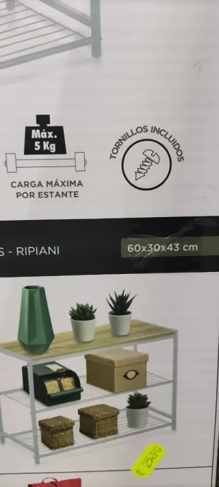 Estantería Metal Madera Confortime 3 Niveles