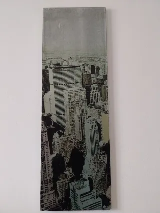 Quadro Stampa New York su supporto metallico