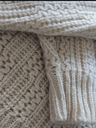 Jersey Lana 100% Unisex Beige Talla M