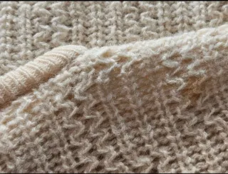 Jersey Lana 100% Unisex Beige Talla M