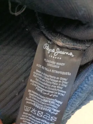 Felpa con cappuccio Pepe Jeans blu taglia XS